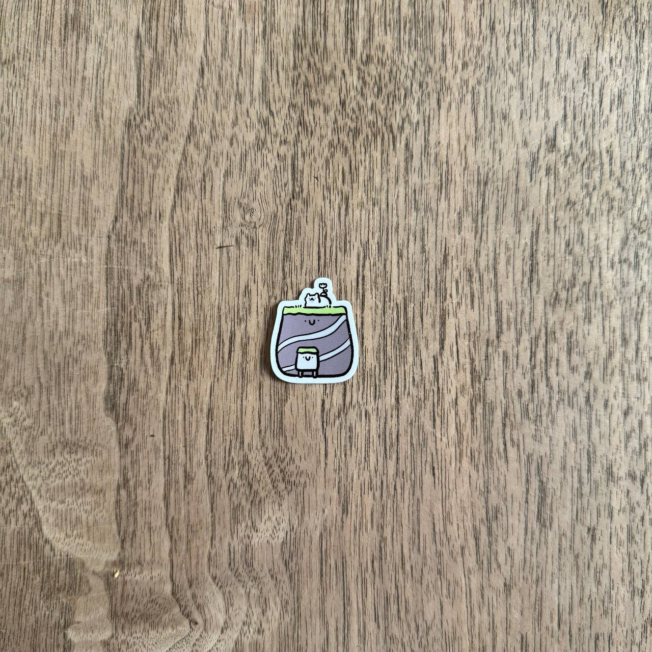 Rock tiny vinyl sticker
