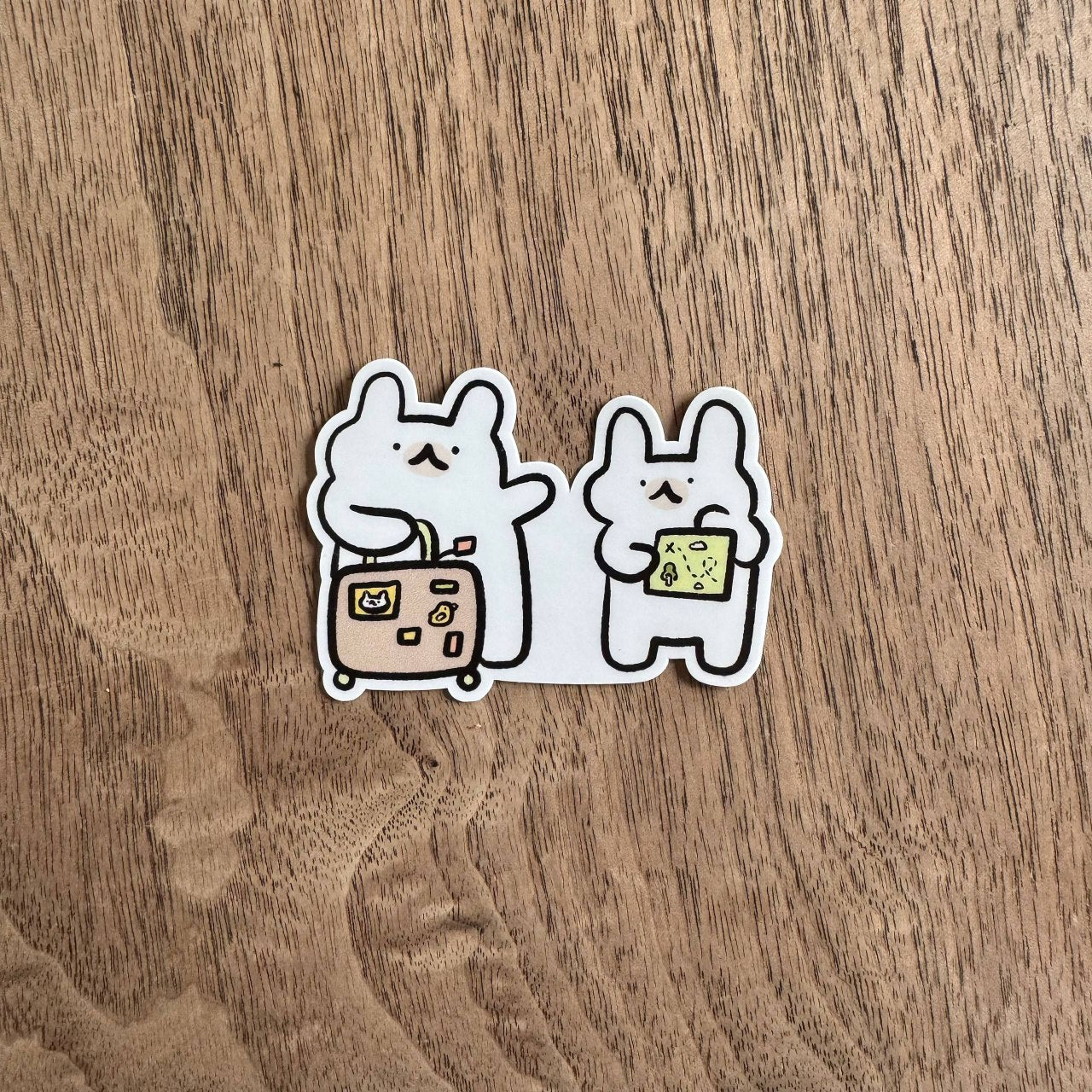 Travelling vinyl sticker