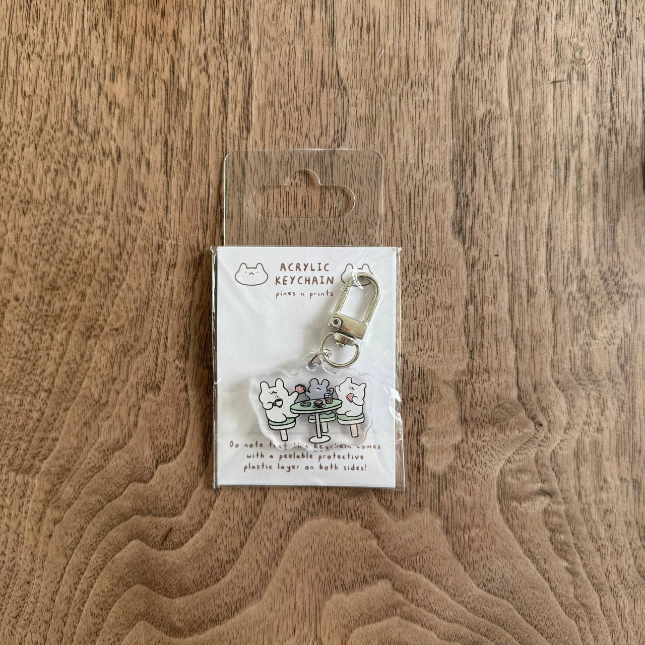 Kaya toast acrylic keychain