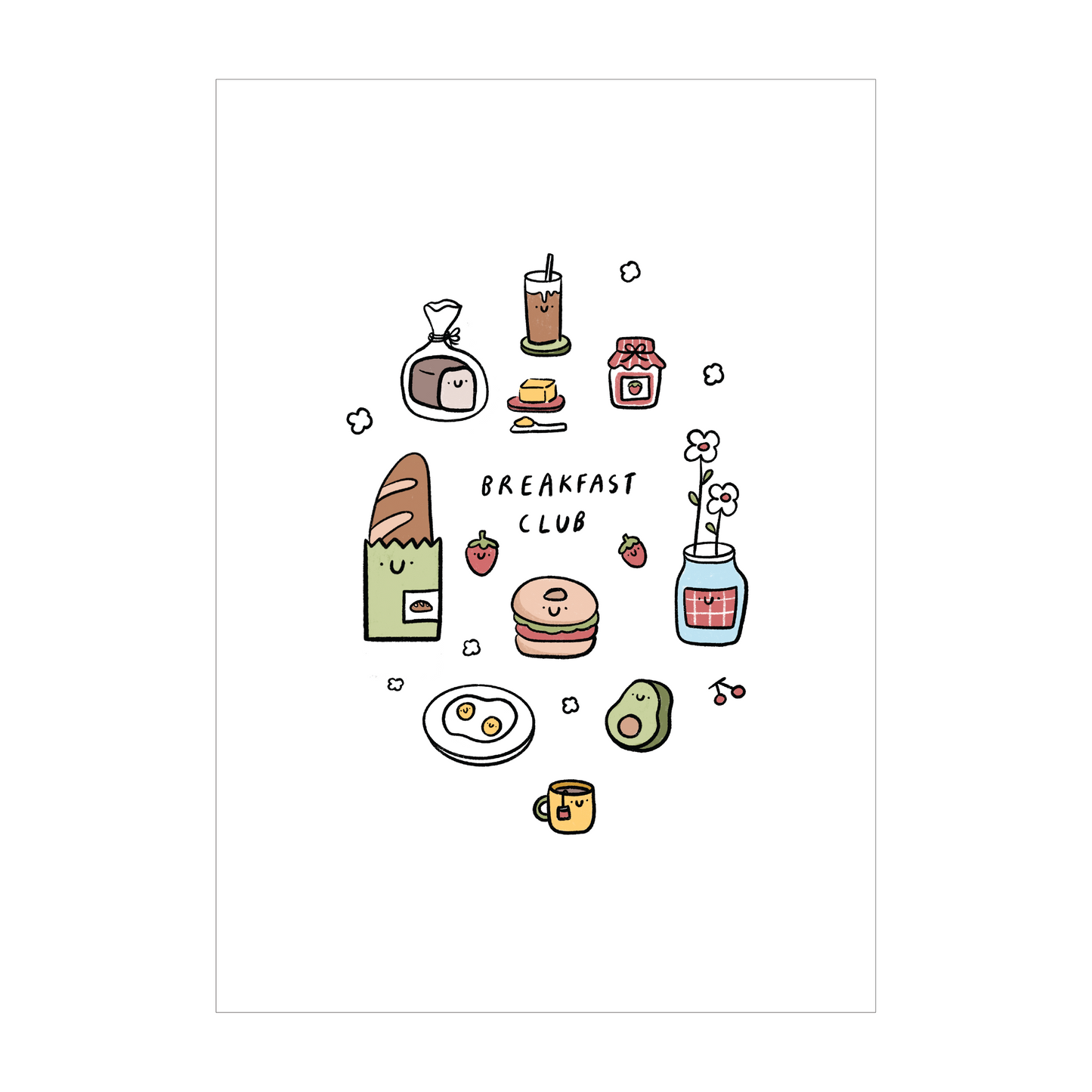 Breakfast club A5 print