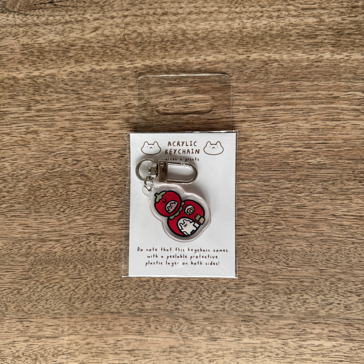 Tomato house acrylic keychain