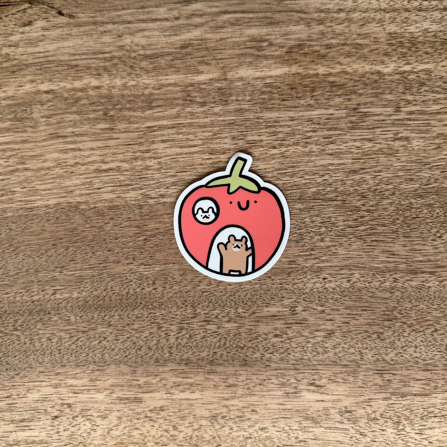 Single tomato house vinyl sticker