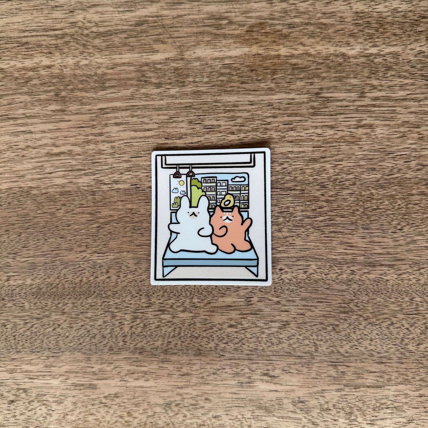 Train ride vinyl sticker
