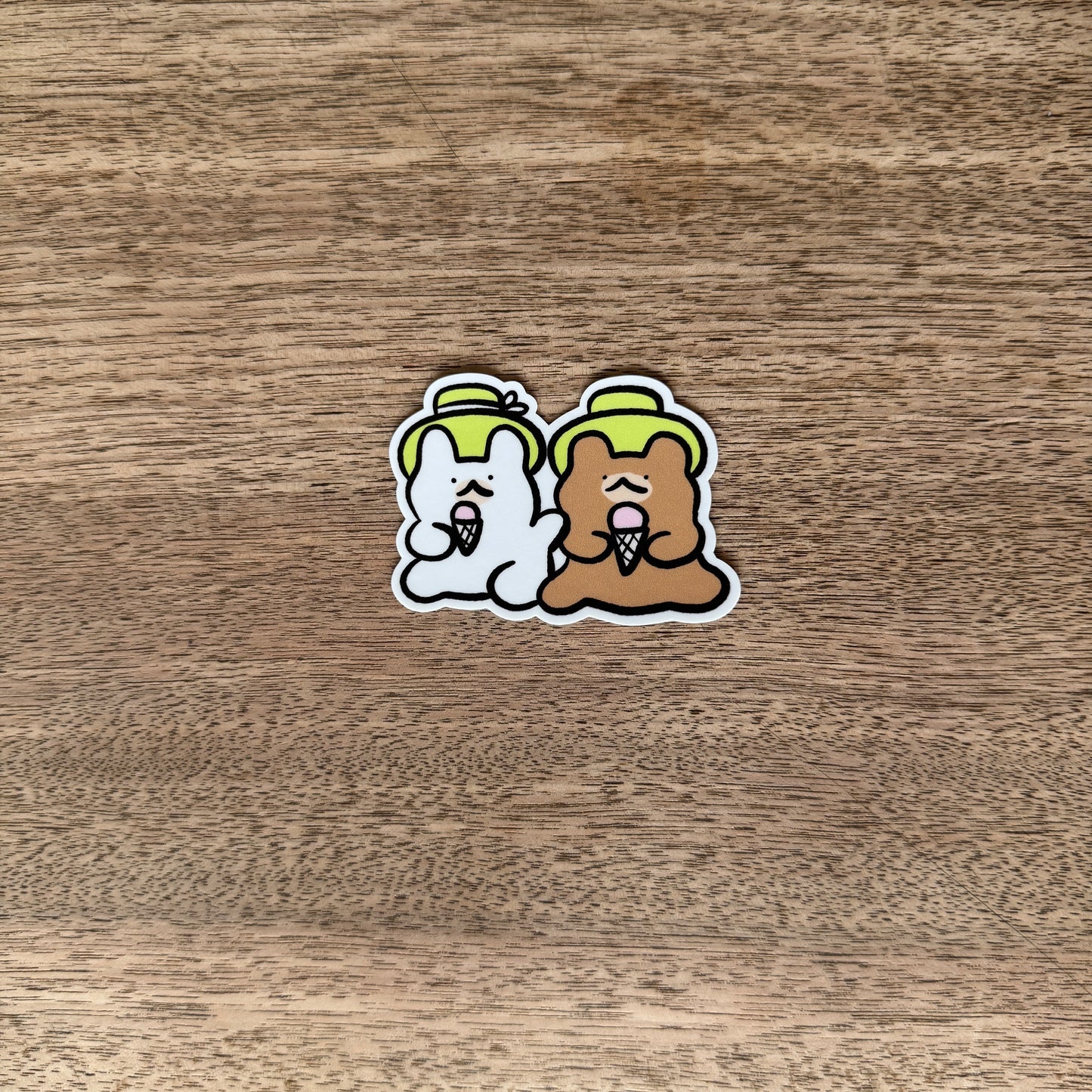 Ice cream together vinyl sticker