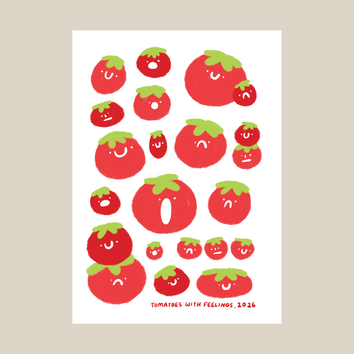 Tomatoes galore A5 print/card