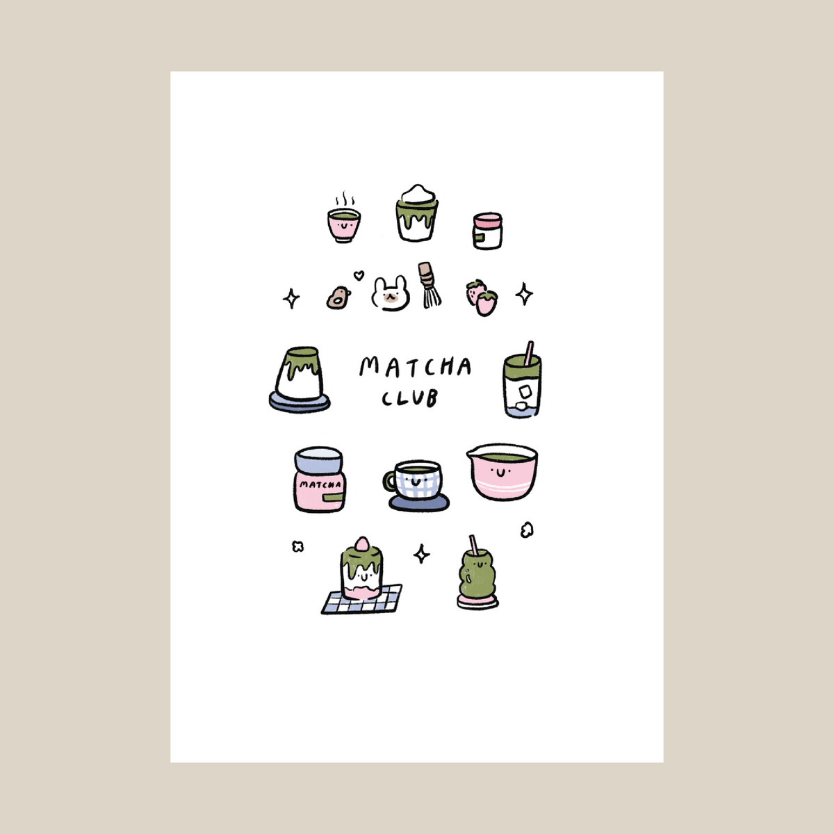 Matcha club A5 print/card