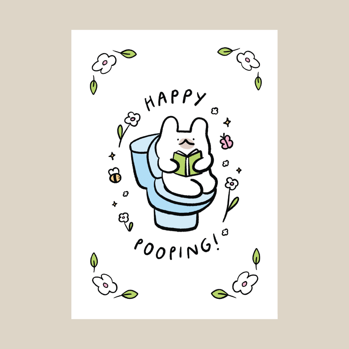 Happy Pooping A5 print/card