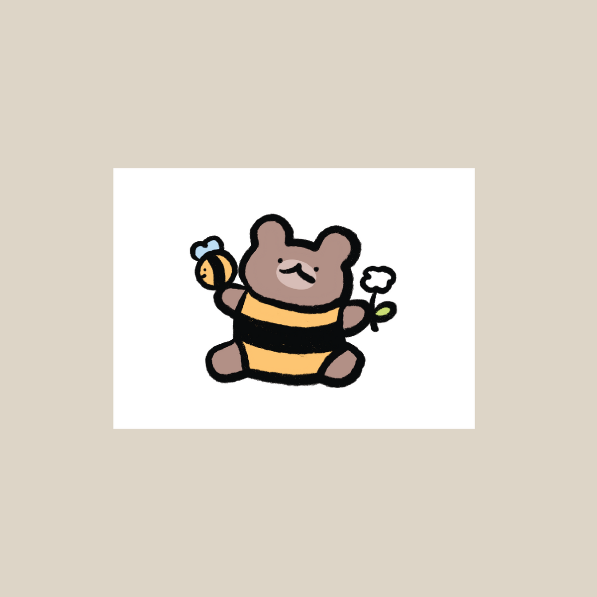 Little Brumble Bee A6 card/print