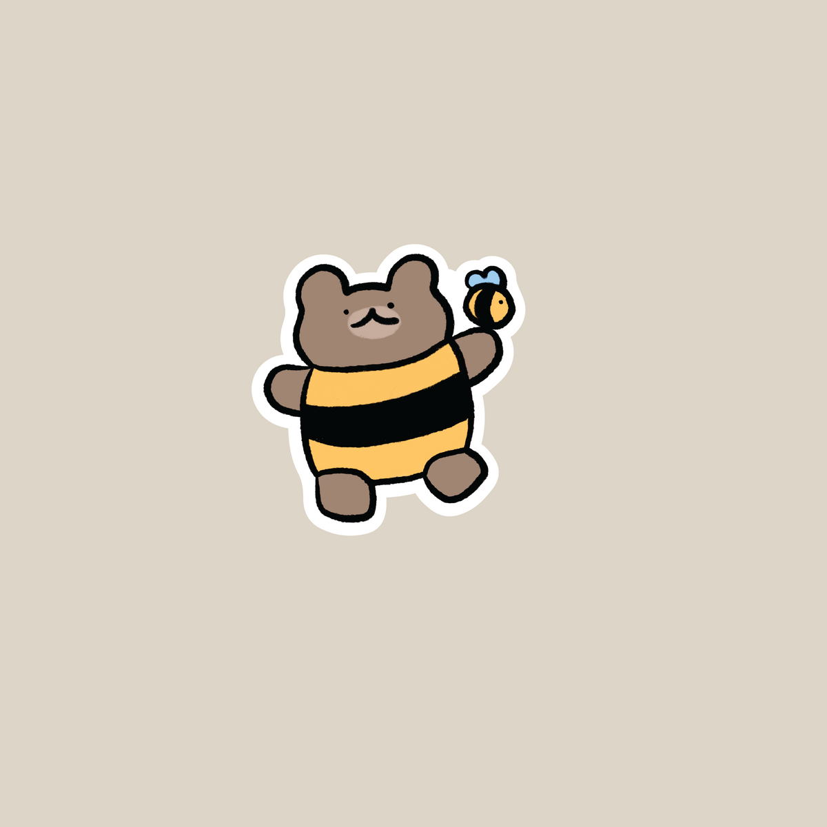 Brumble bear bee vinyl sticker