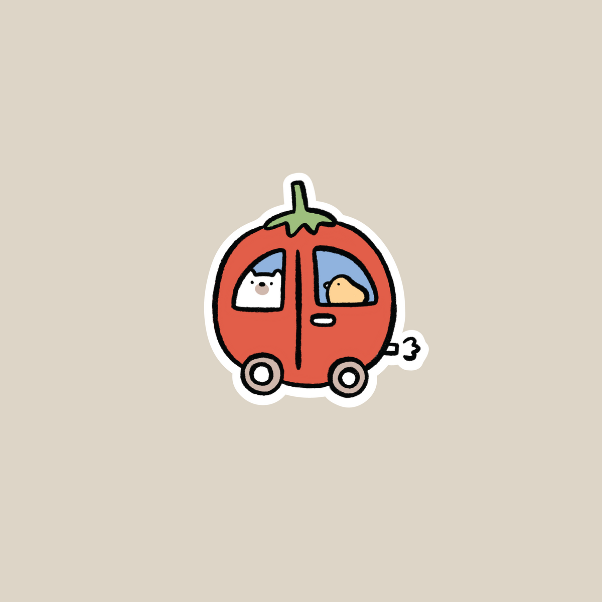 Tomato car vinyl sticker