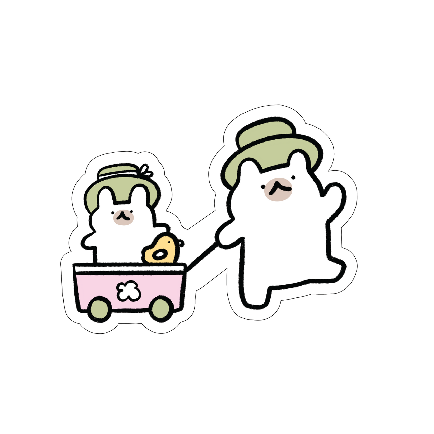 Pushcart vinyl sticker