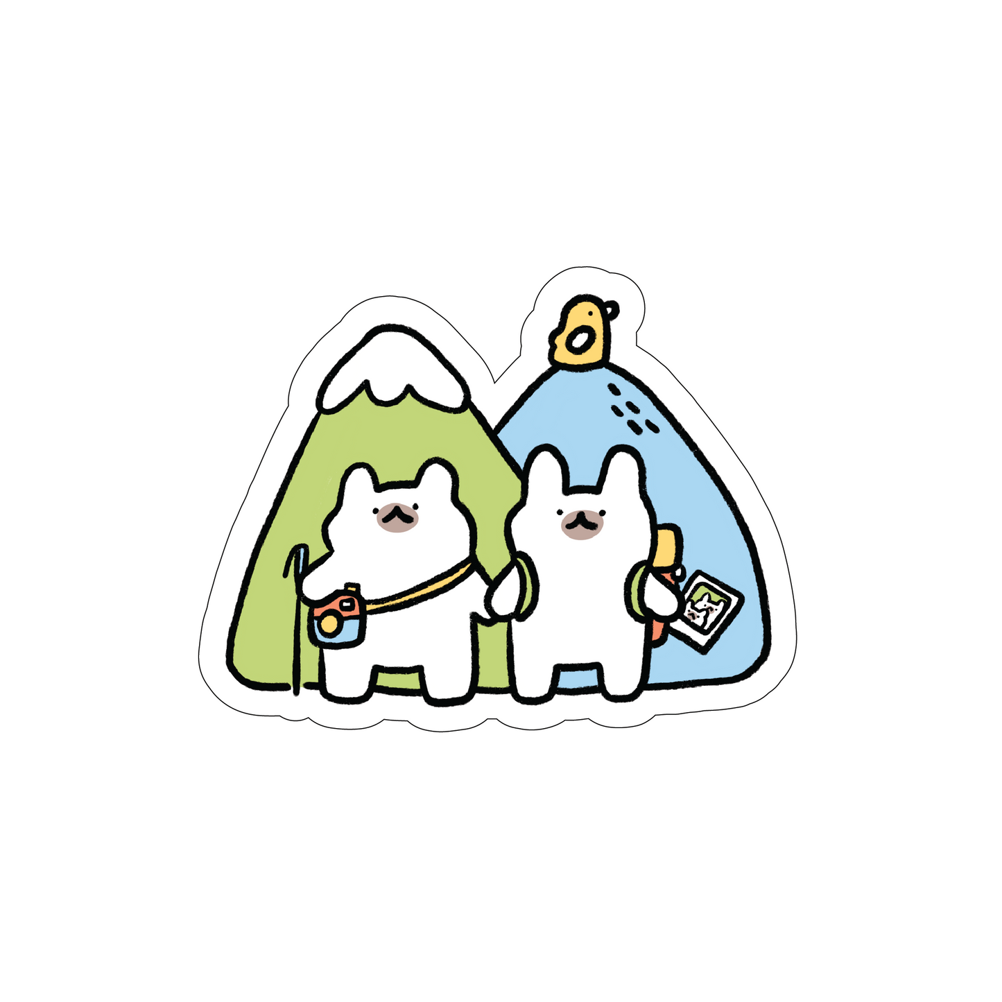 Mountain Buddies vinyl sticker