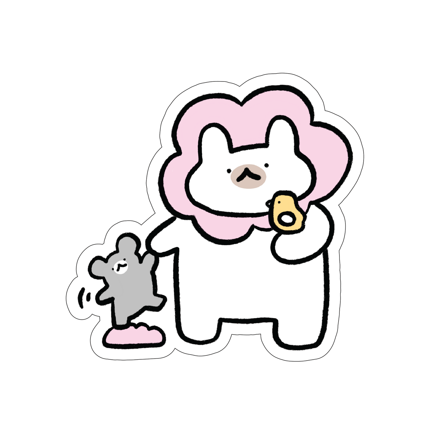 Flower imposter vinyl sticker