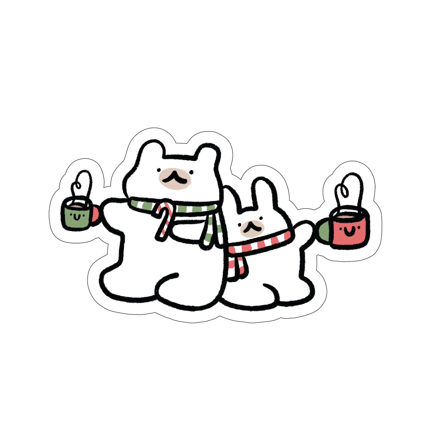 Hot cocoa together vinyl sticker