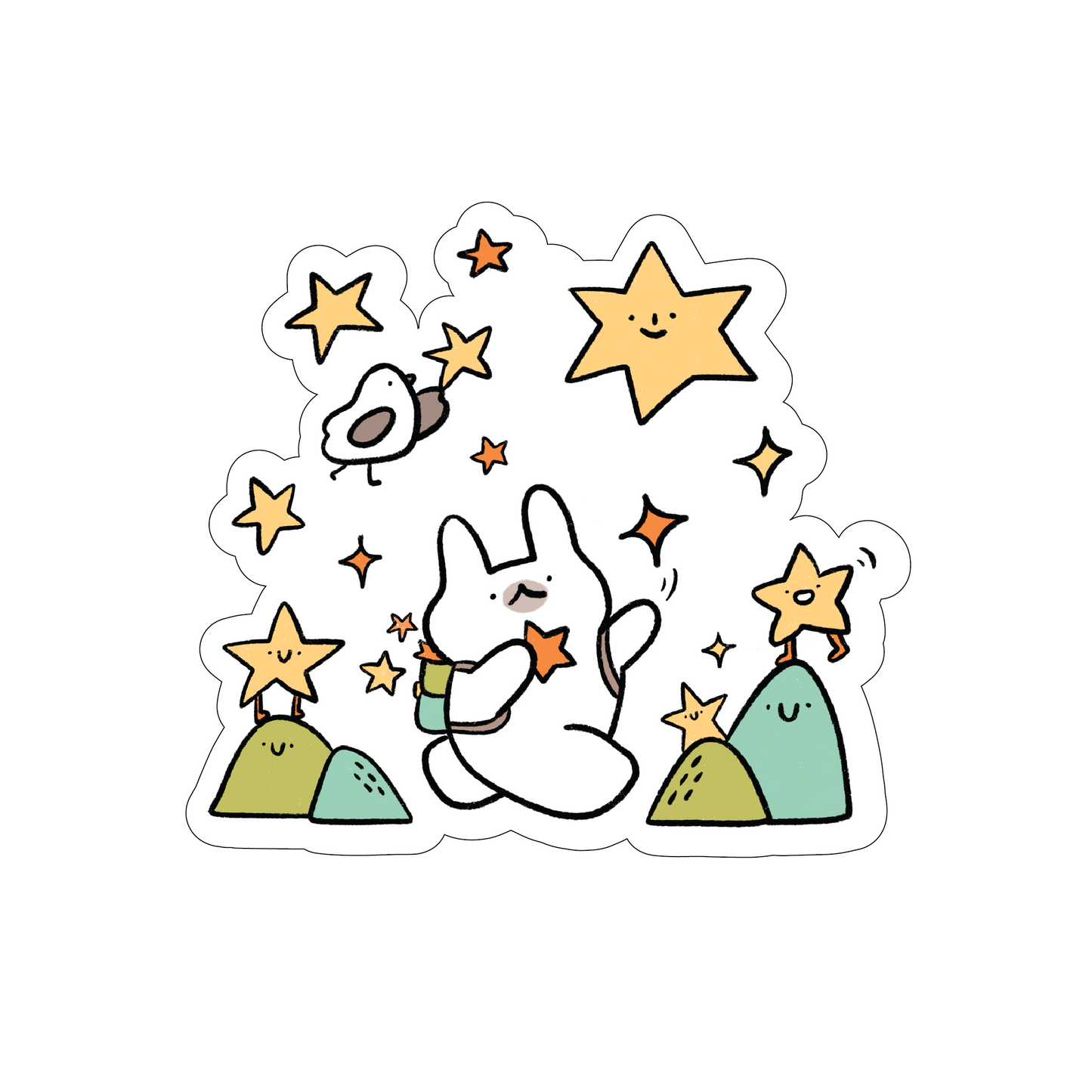 Star catchers vinyl sticker