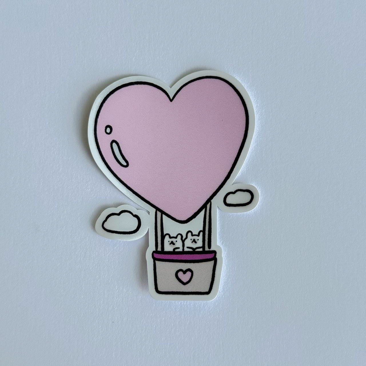 Hot air balloon heart (Patreon sticker)