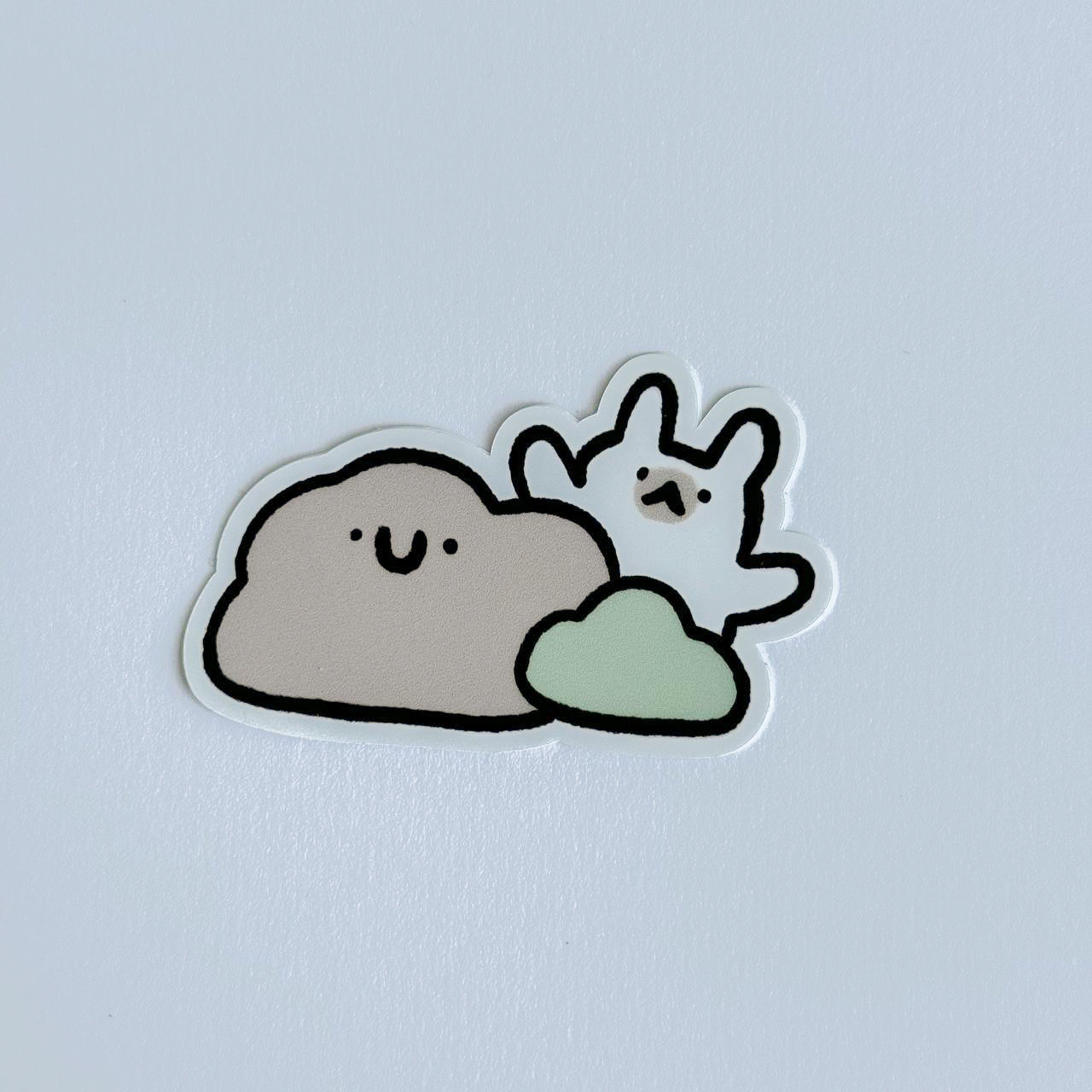 Hiding bunny (Patreon sticker)