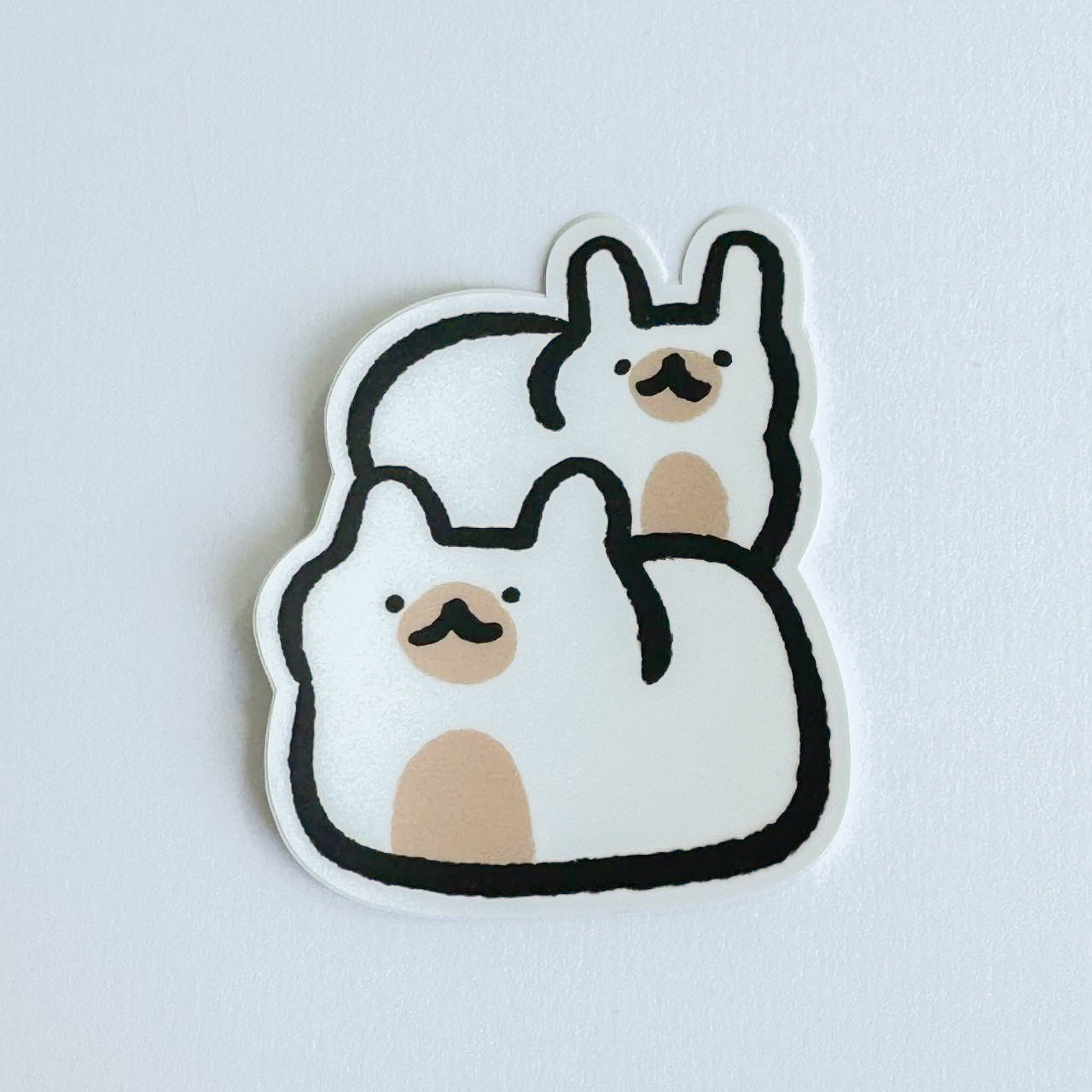 Bunny and Cat Loaf (Patreon sticker)