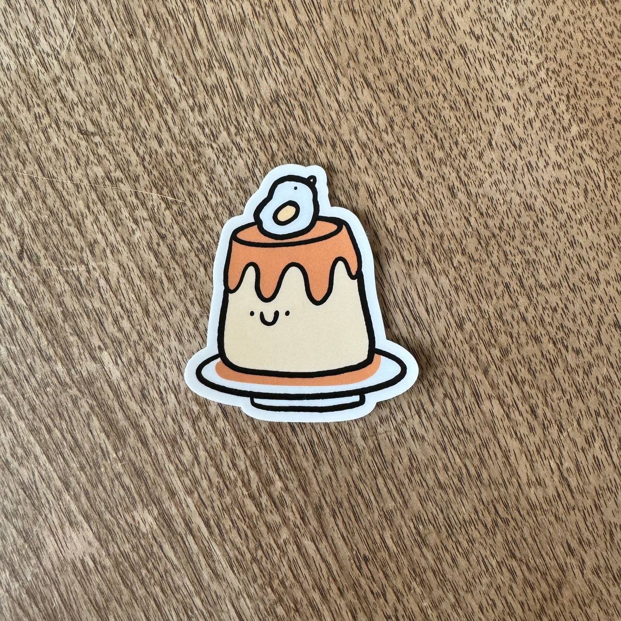 Pudding vinyl sticker