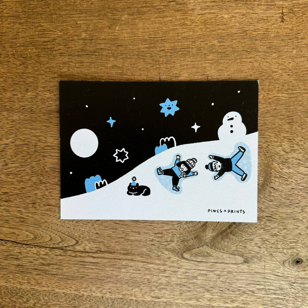 Snowy scene (A6 Card)