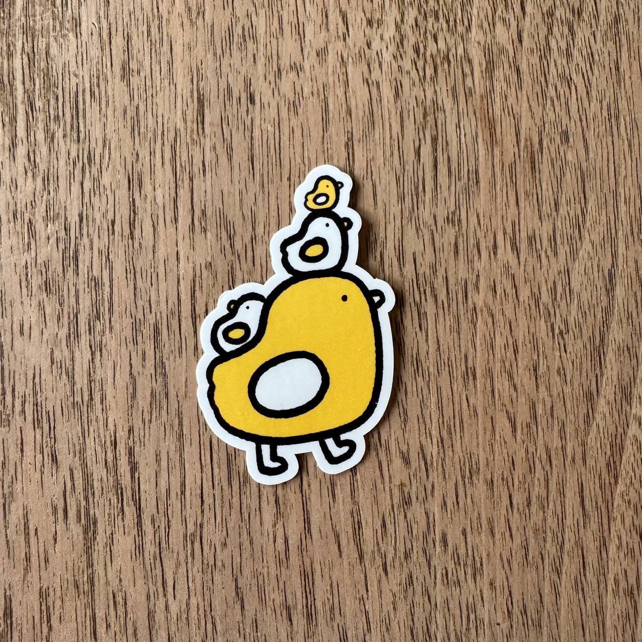 Bird quartet vinyl sticker