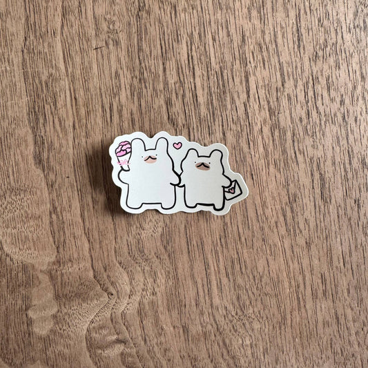 Letter swapping vinyl sticker