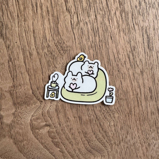 Beanbag buddies vinyl sticker