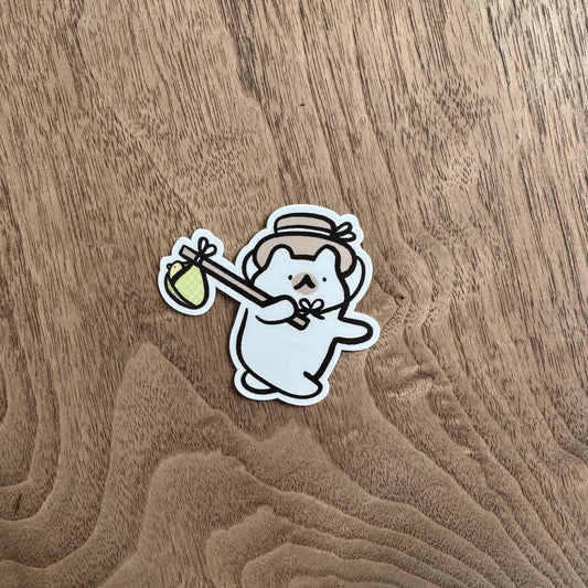 Traveller cat vinyl sticker