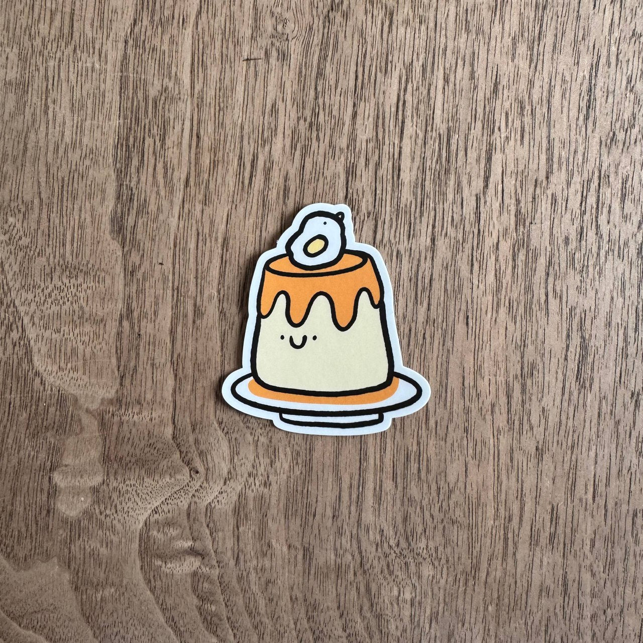 Pudding vinyl sticker