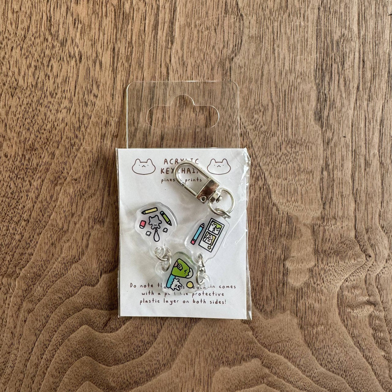 Cozy days acrylic keychain