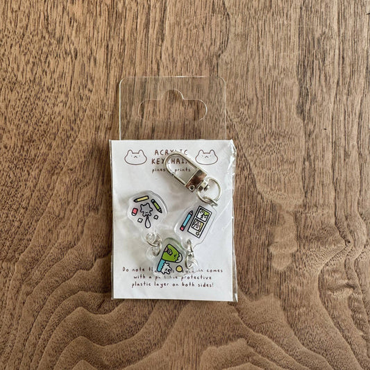 Cozy days acrylic keychain