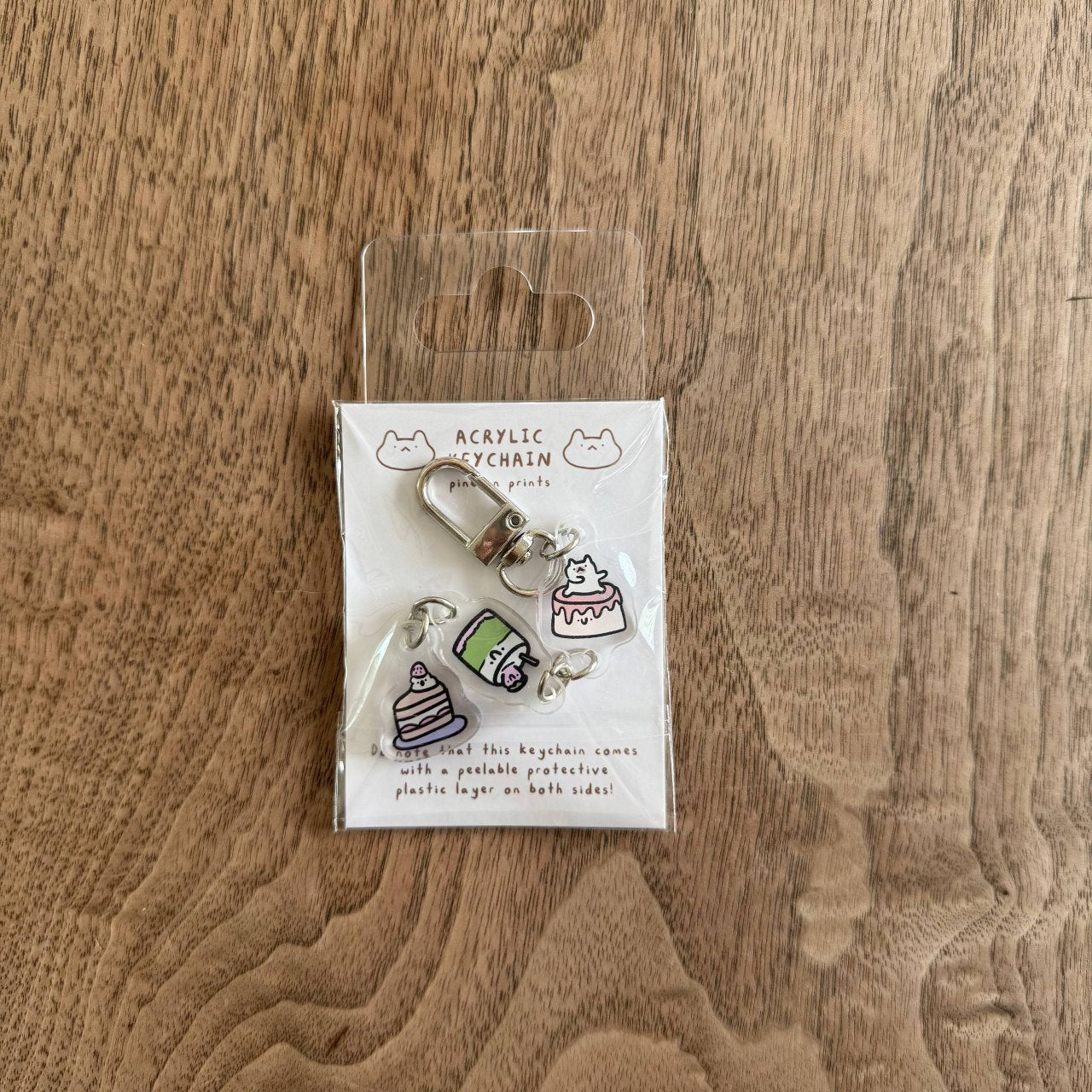 Cafe hoppers acrylic keychain