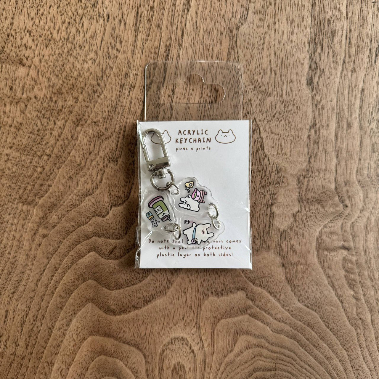 Matcha lover acrylic keychain