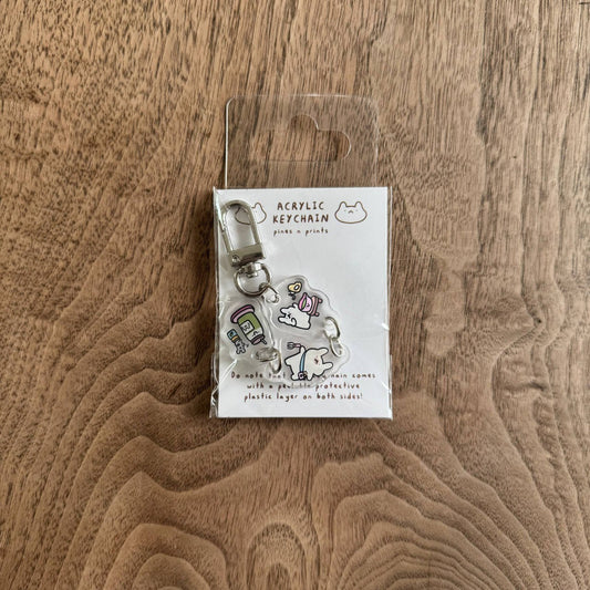 Matcha lover acrylic keychain