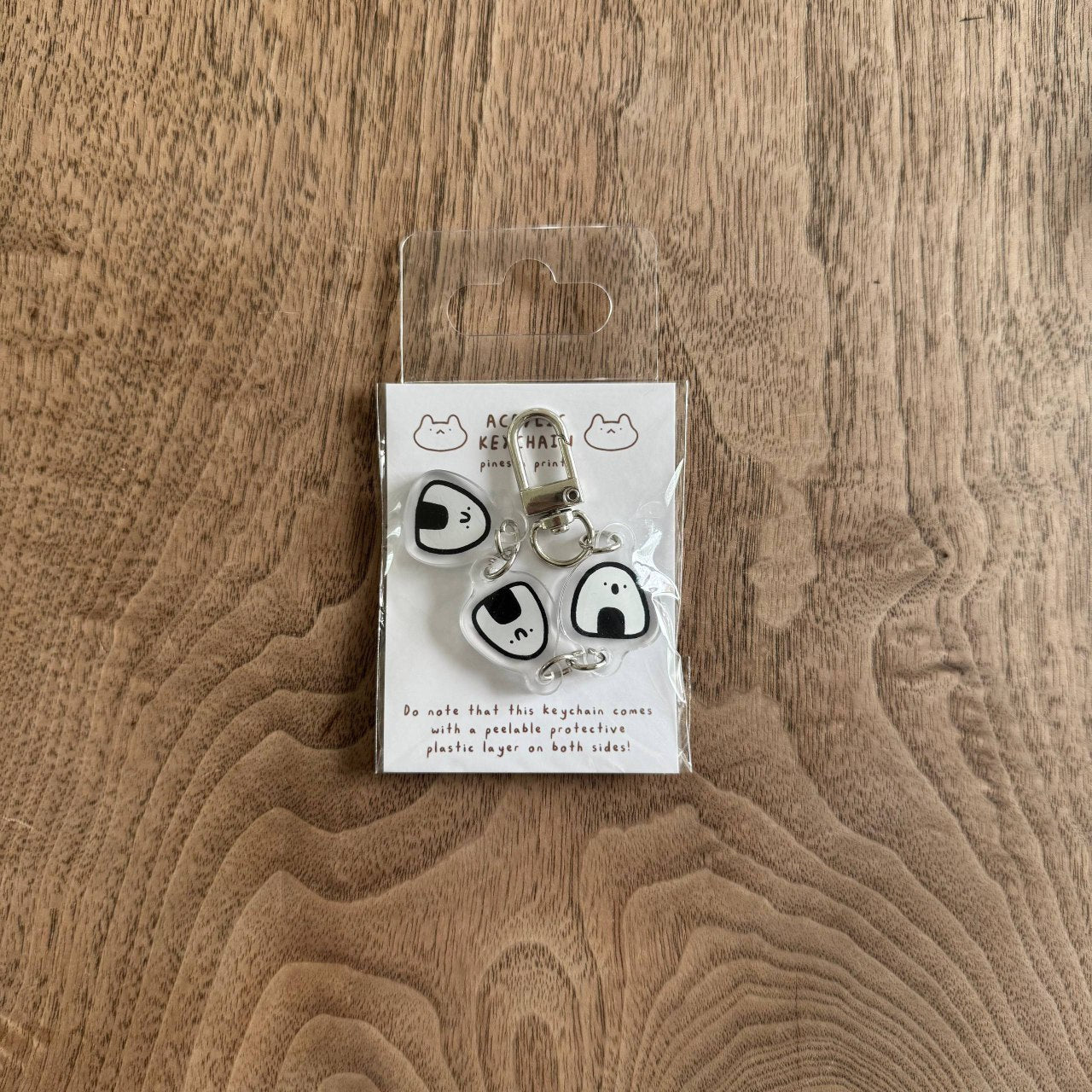 Onigiri and friends acrylic keychain