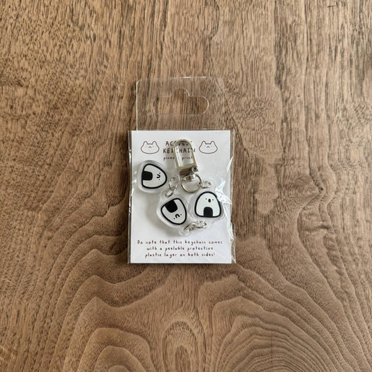 Onigiri and friends acrylic keychain