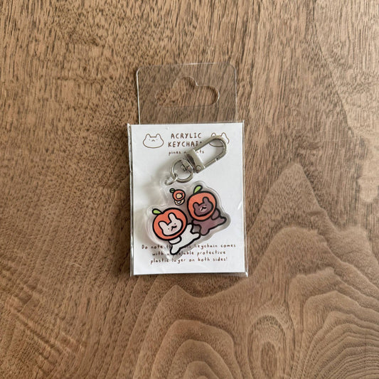 Tangerine duo acrylic keychain