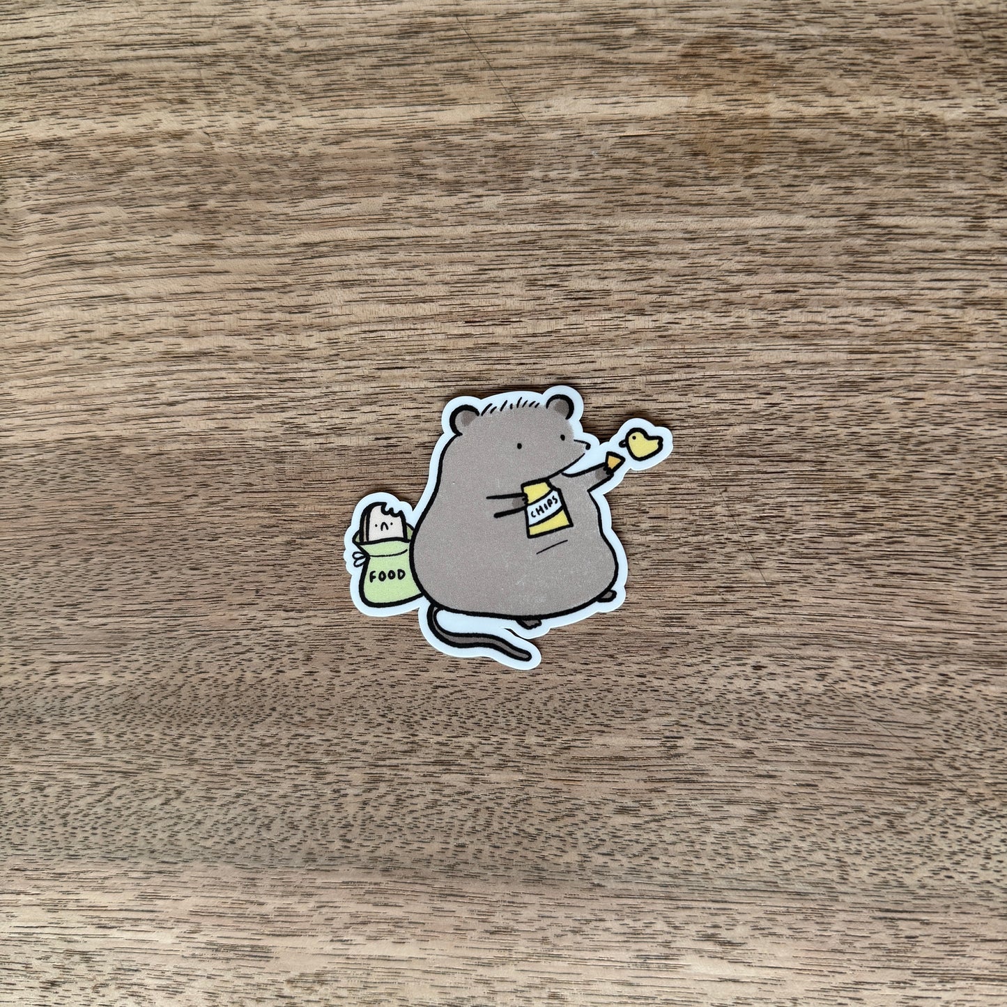 Ratty rat vinyl sticker