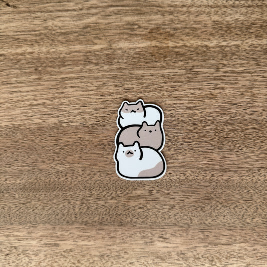 Cat loaf vinyl sticker