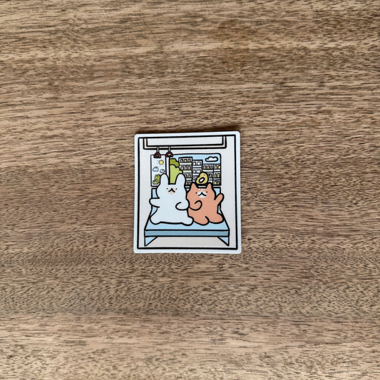 Train ride vinyl sticker