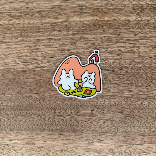 Crafting outdoors vinyl sticker