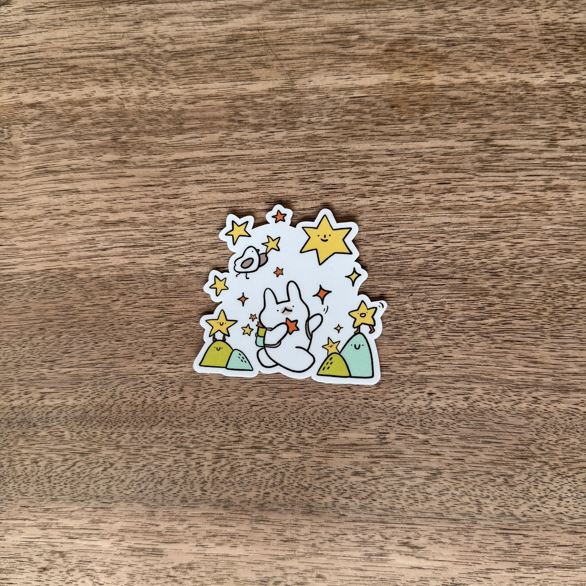 Star collector vinyl sticker