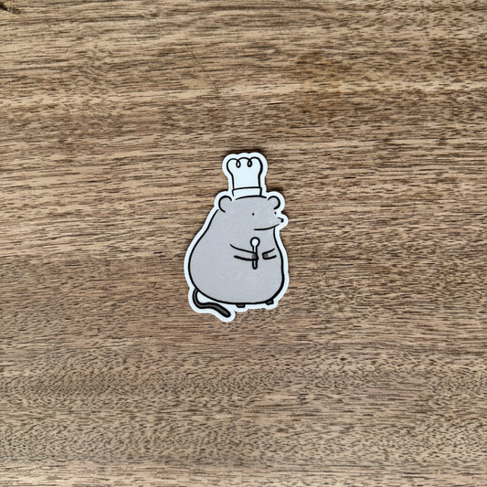 Chef rat vinyl sticker
