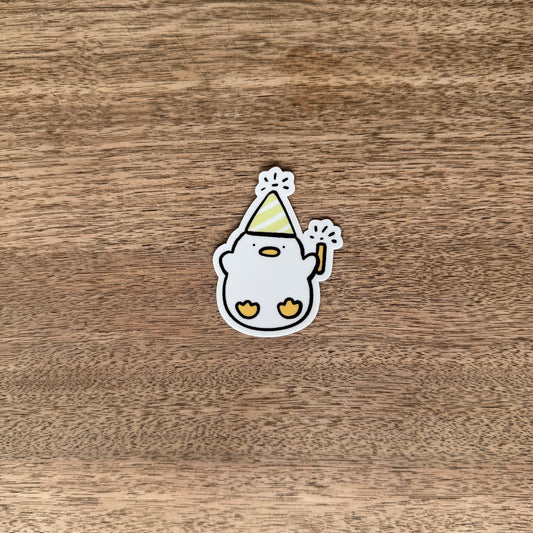 Party bird vinyl sticker