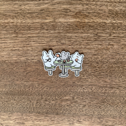 Kaya toast vinyl sticker