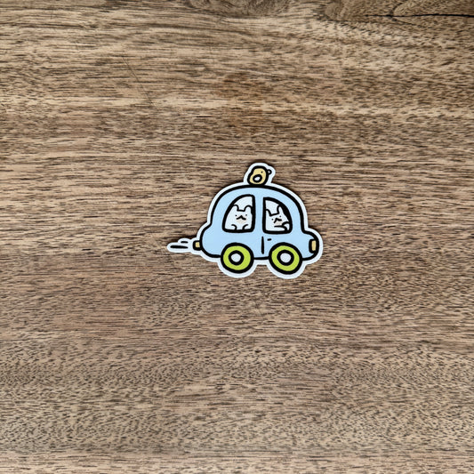 Driving together vinyl sticker