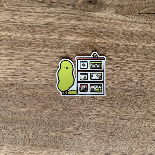 Apartment home vinyl sticker