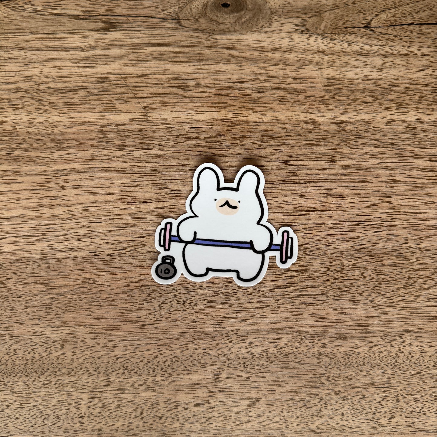 At the gym vinyl sticker