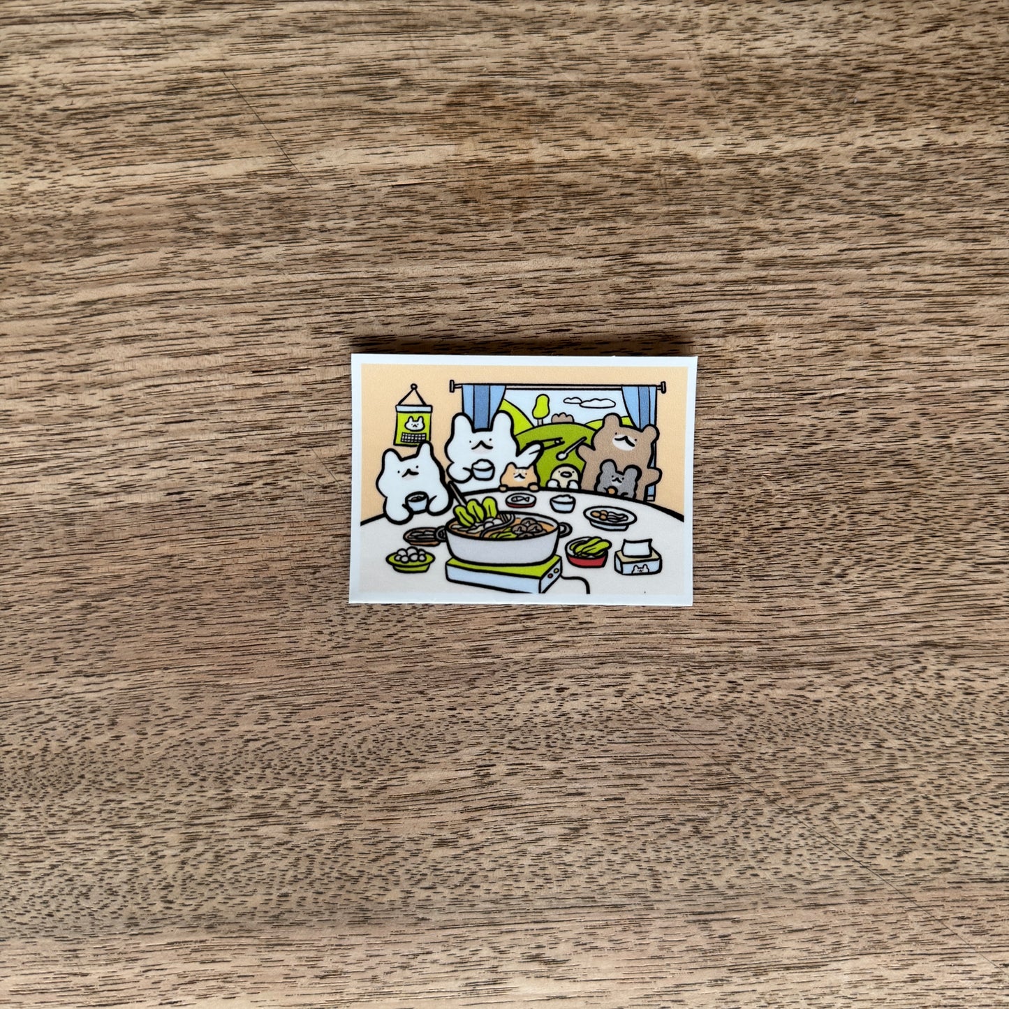Hotpot vinyl sticker