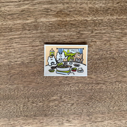Hotpot vinyl sticker